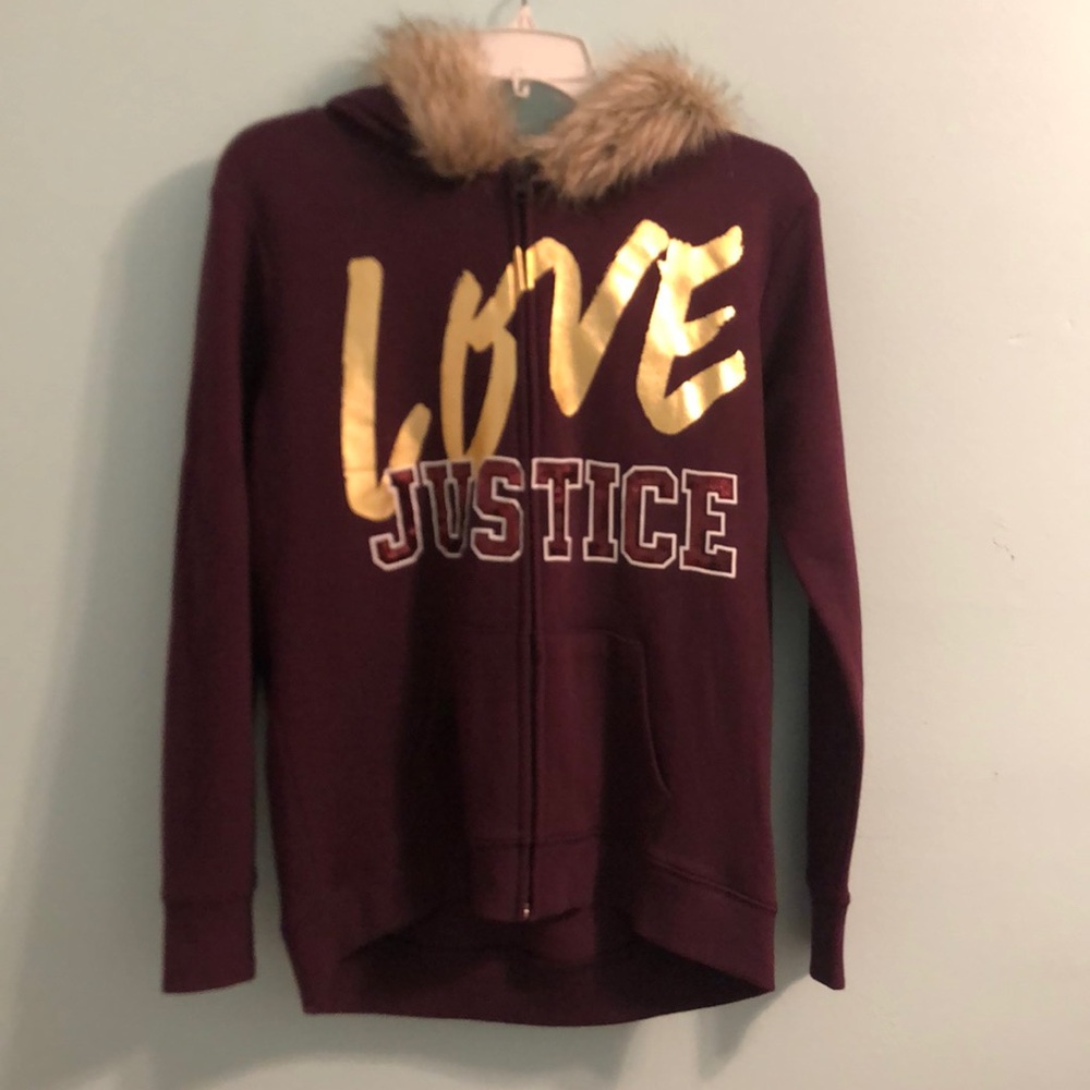 justice maroon jacket